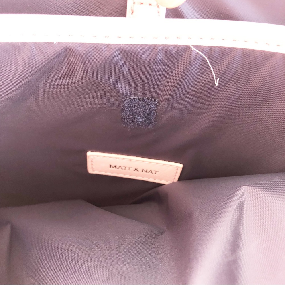 Matt & Nat Light Pink Vegan Leather Backpack - Picture 9 of 12